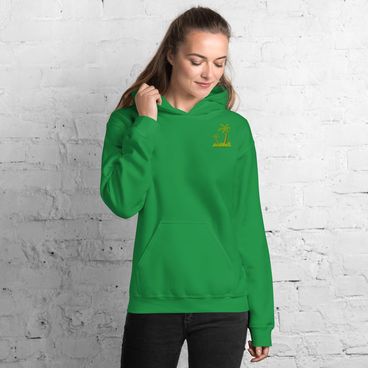 Lucky Money Palm Trees Hoodie for Women