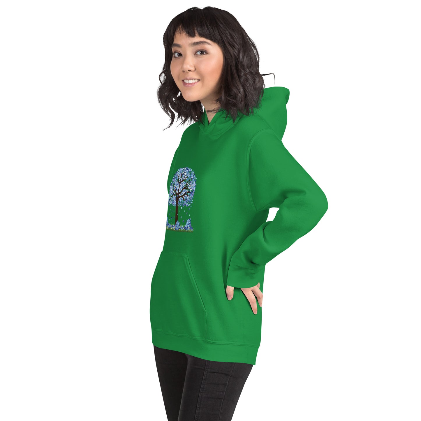 Lucky Diamond Tree Hoodie for Women- Front Print