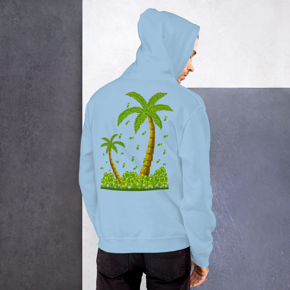 Lucky Money Palm Trees Hoodie for Men