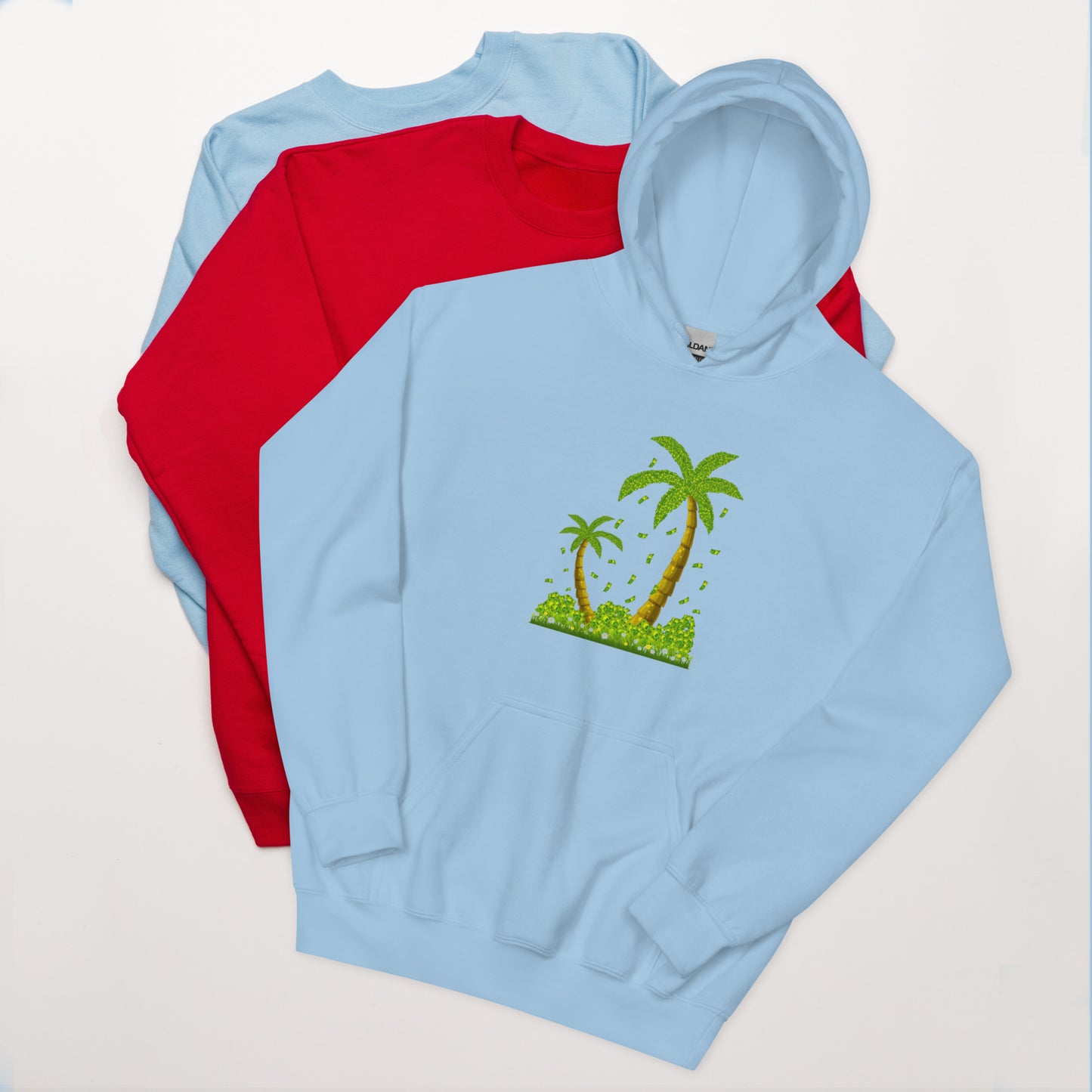 Lucky Money Palm Trees Hoodie