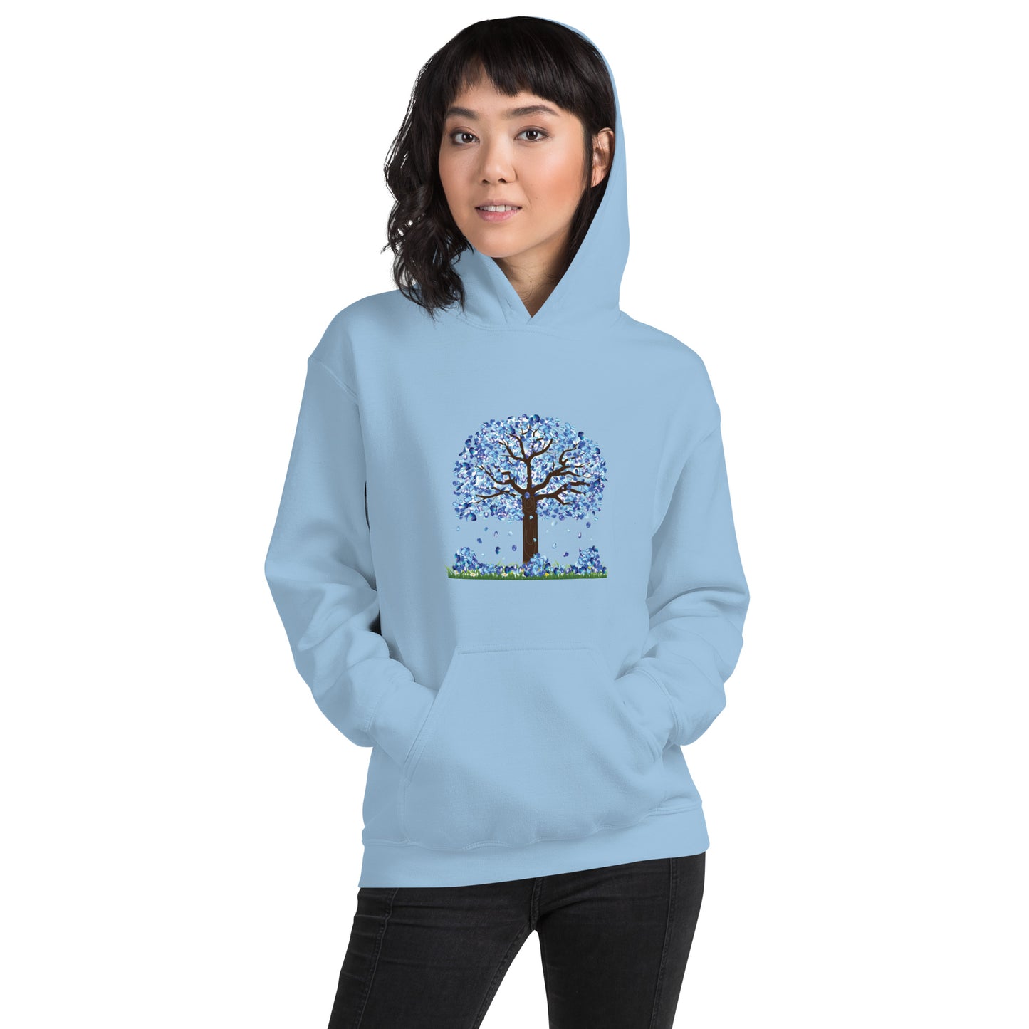 Lucky Diamond Tree Hoodie for Women- Front Print