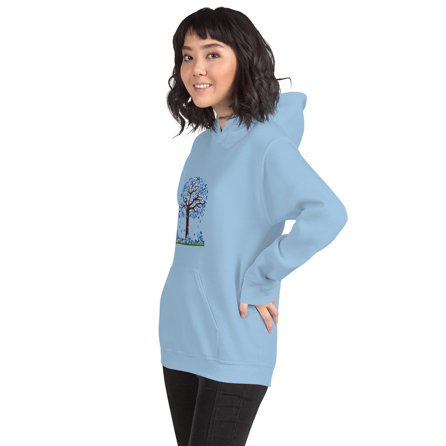 Lucky Diamond Tree Hoodie for Women- Front Print