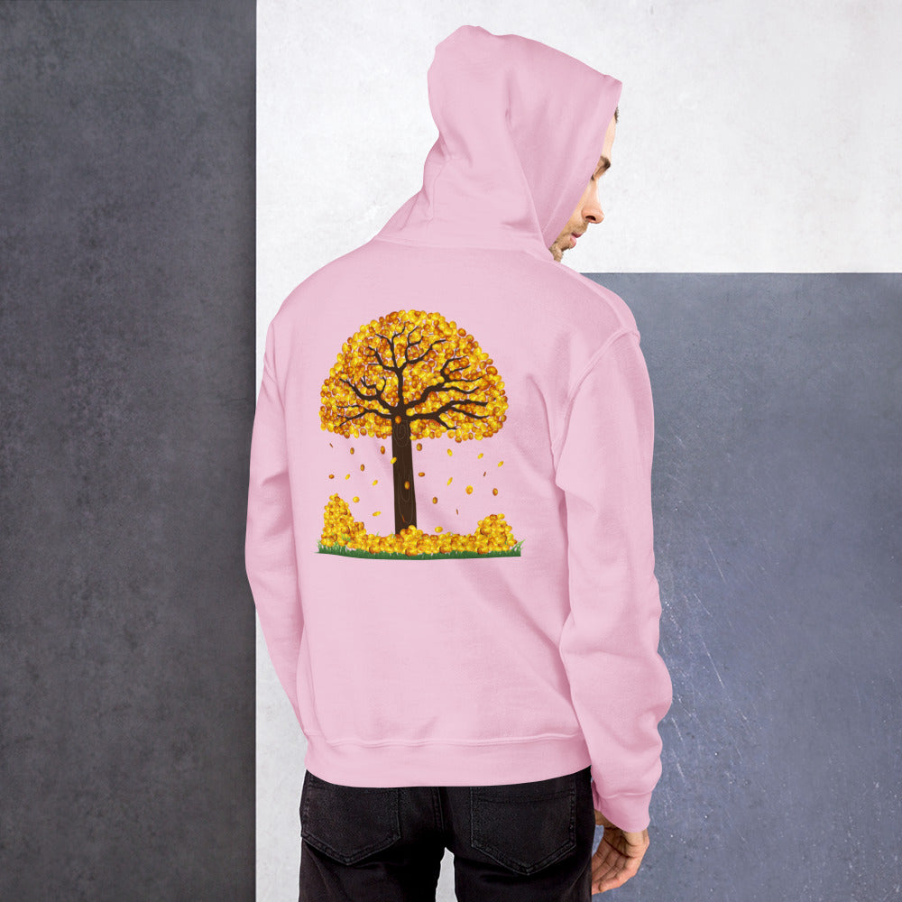 Lucky Gold Coin Tree Hoodie for Men