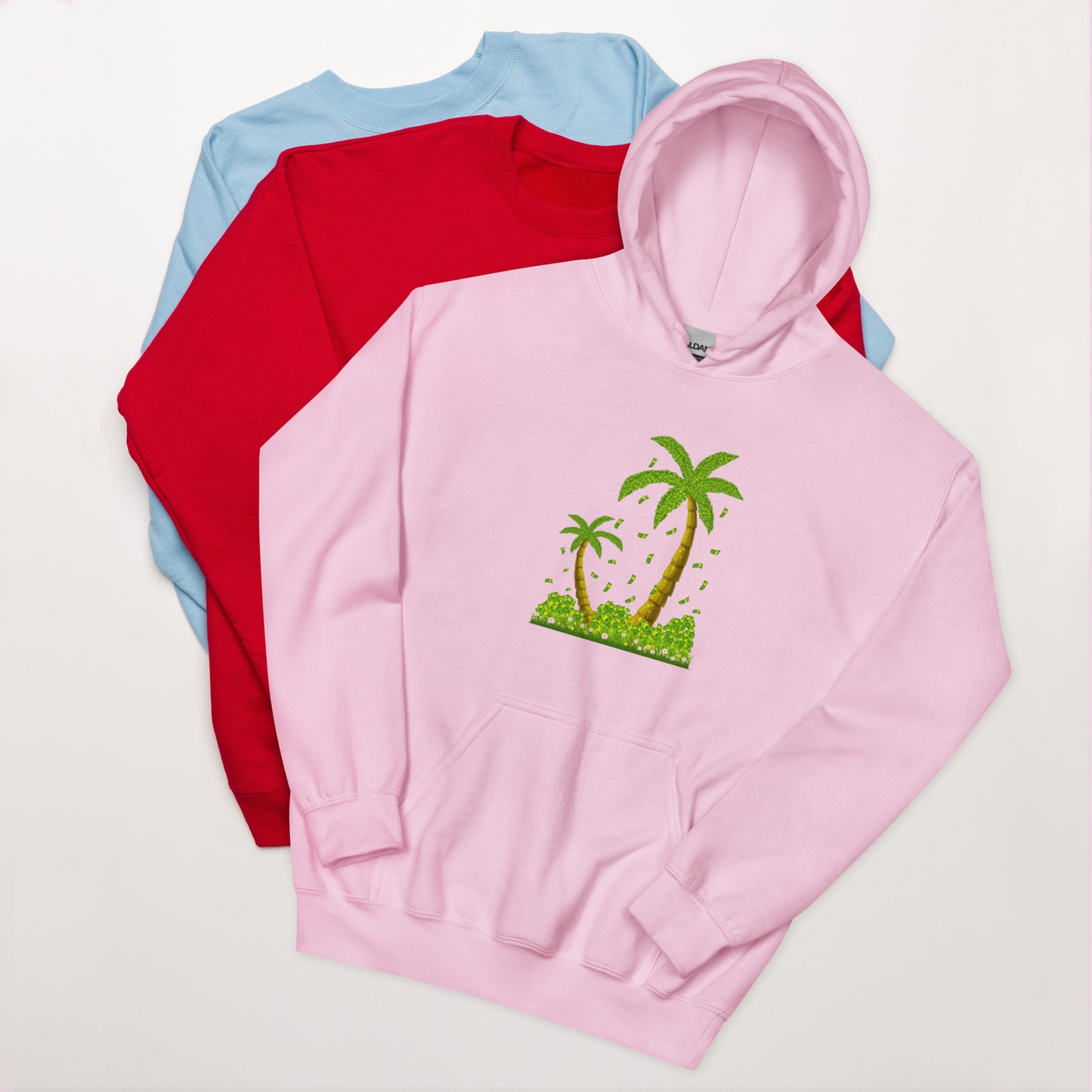 Lucky Money Palm Trees Hoodie