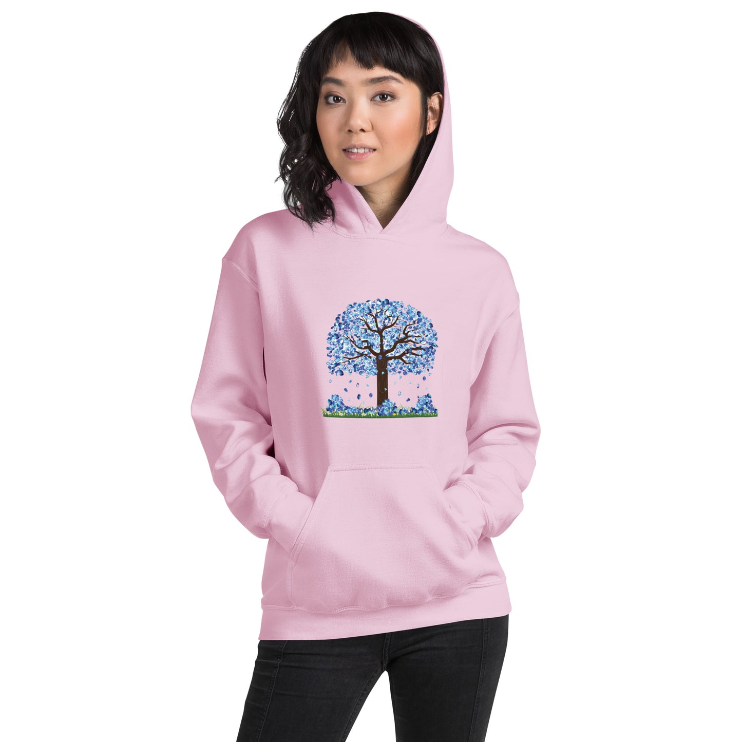 Lucky Diamond Tree Hoodie for Women- Front Print