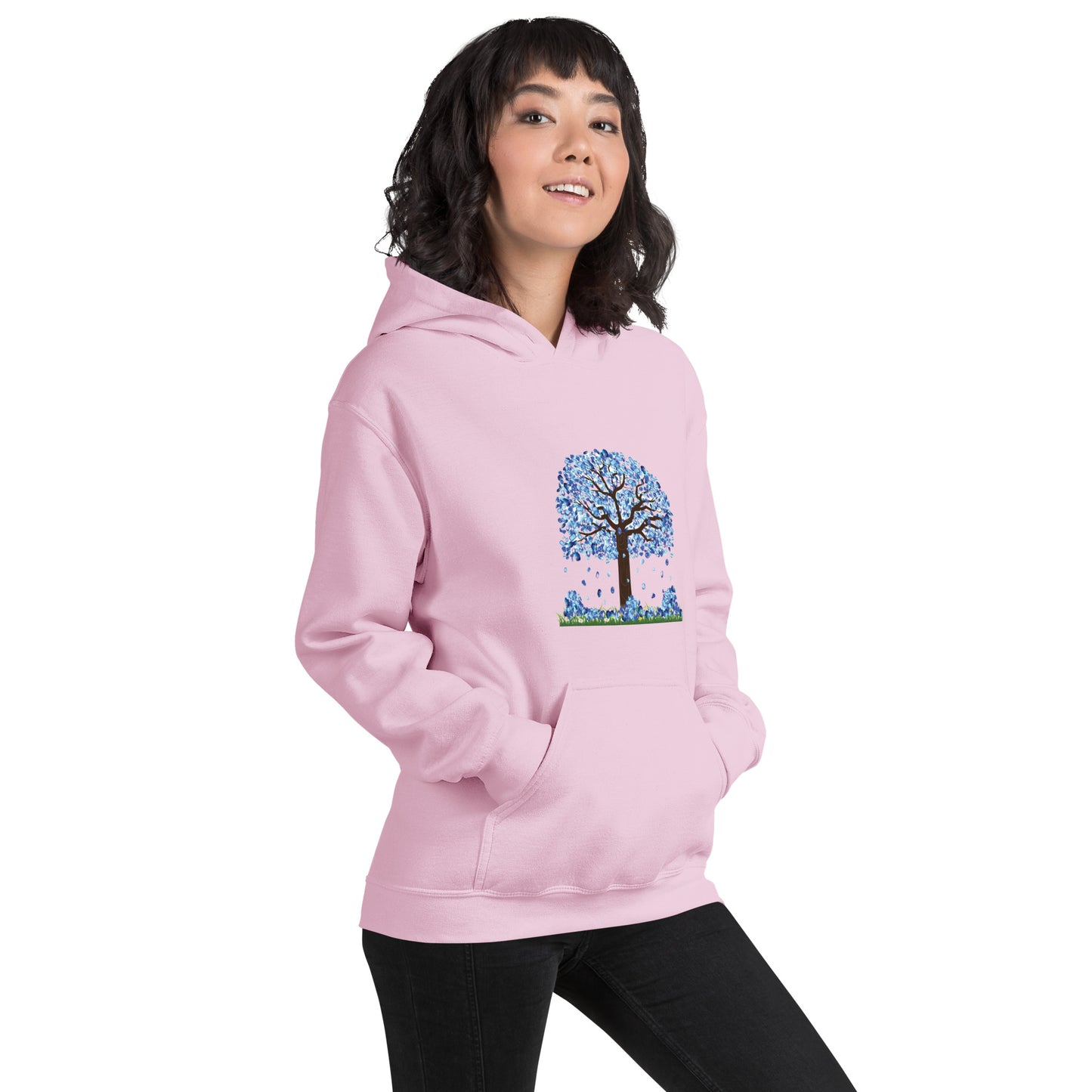 Lucky Diamond Tree Hoodie for Women- Front Print