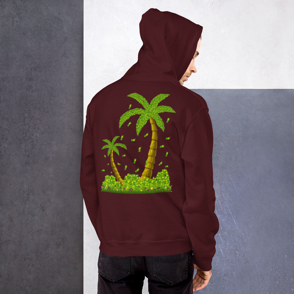 Lucky Money Palm Trees Hoodie for Men