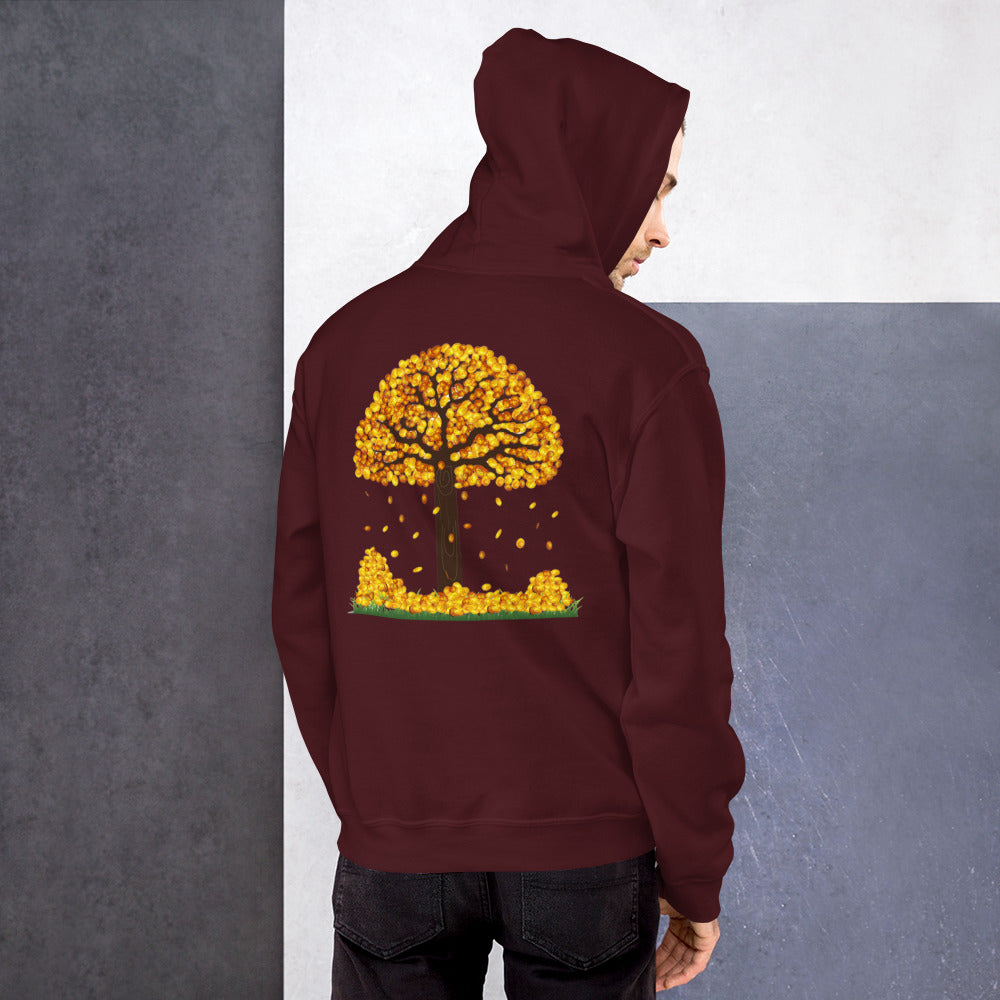 Lucky Gold Coin Tree Hoodie for Men