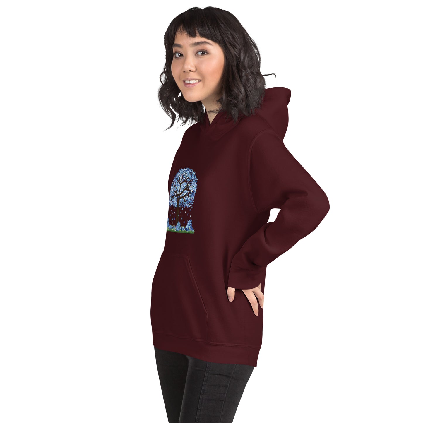 Lucky Diamond Tree Hoodie for Women- Front Print