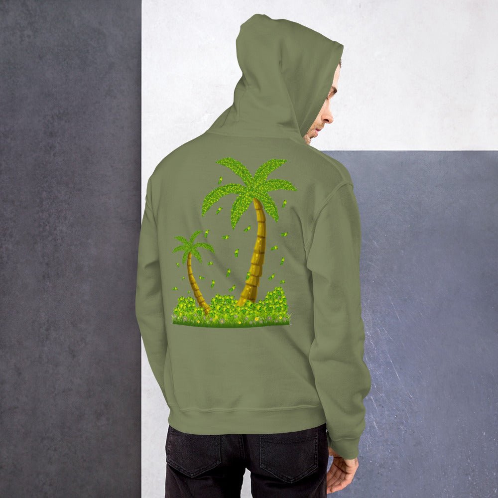 Lucky Money Palm Trees Hoodie for Men