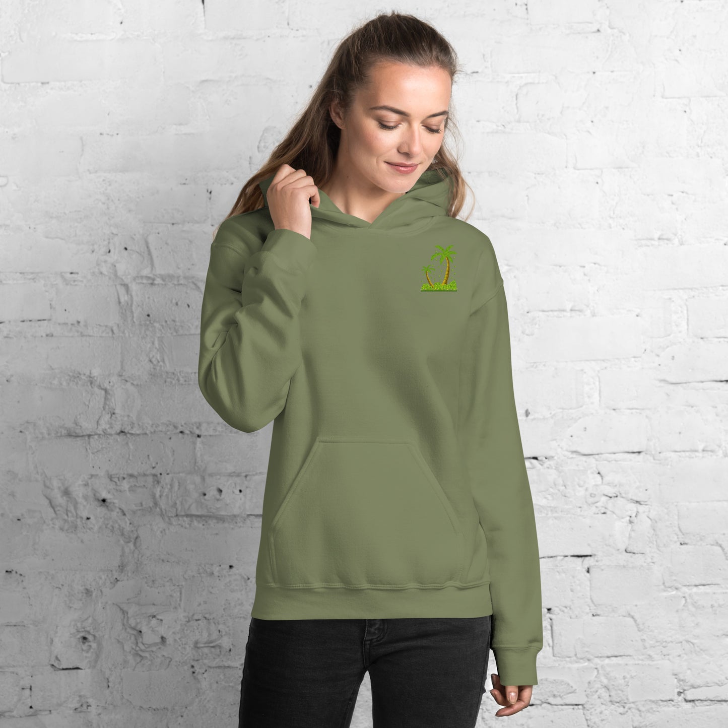 Lucky Money Palm Trees Hoodie for Women