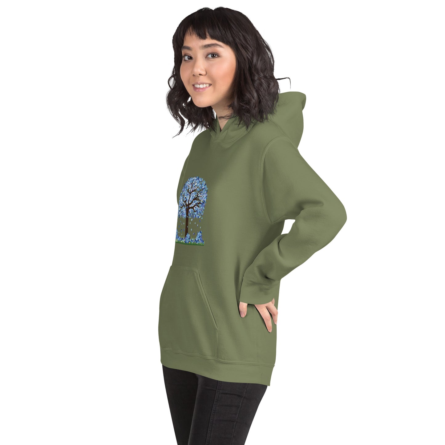 Lucky Diamond Tree Hoodie for Women- Front Print