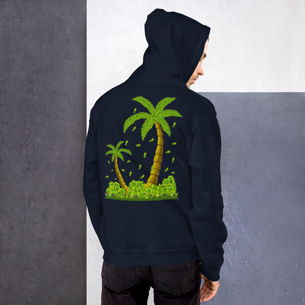 Lucky Money Palm Trees Hoodie for Men