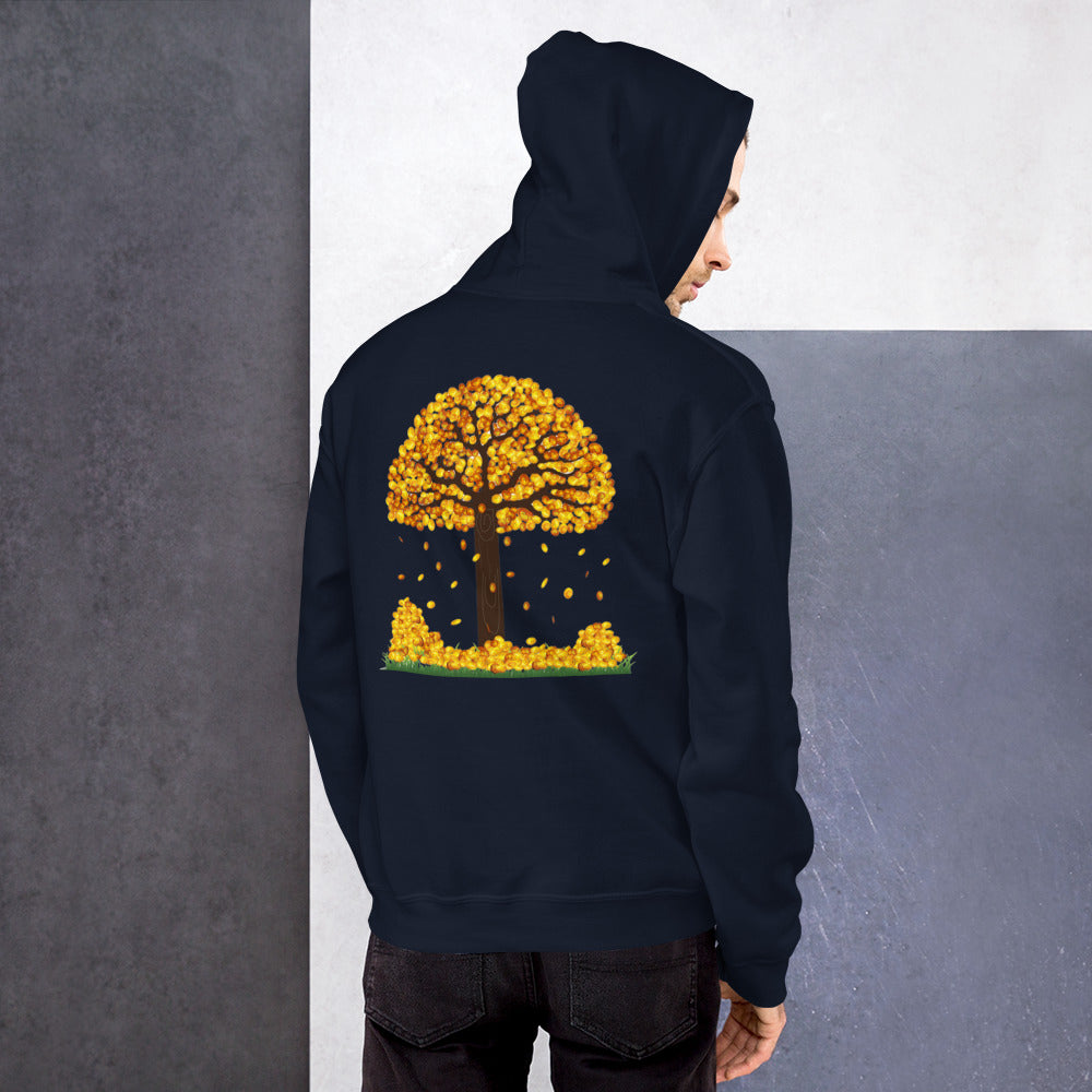 Lucky Gold Coin Tree Hoodie for Men