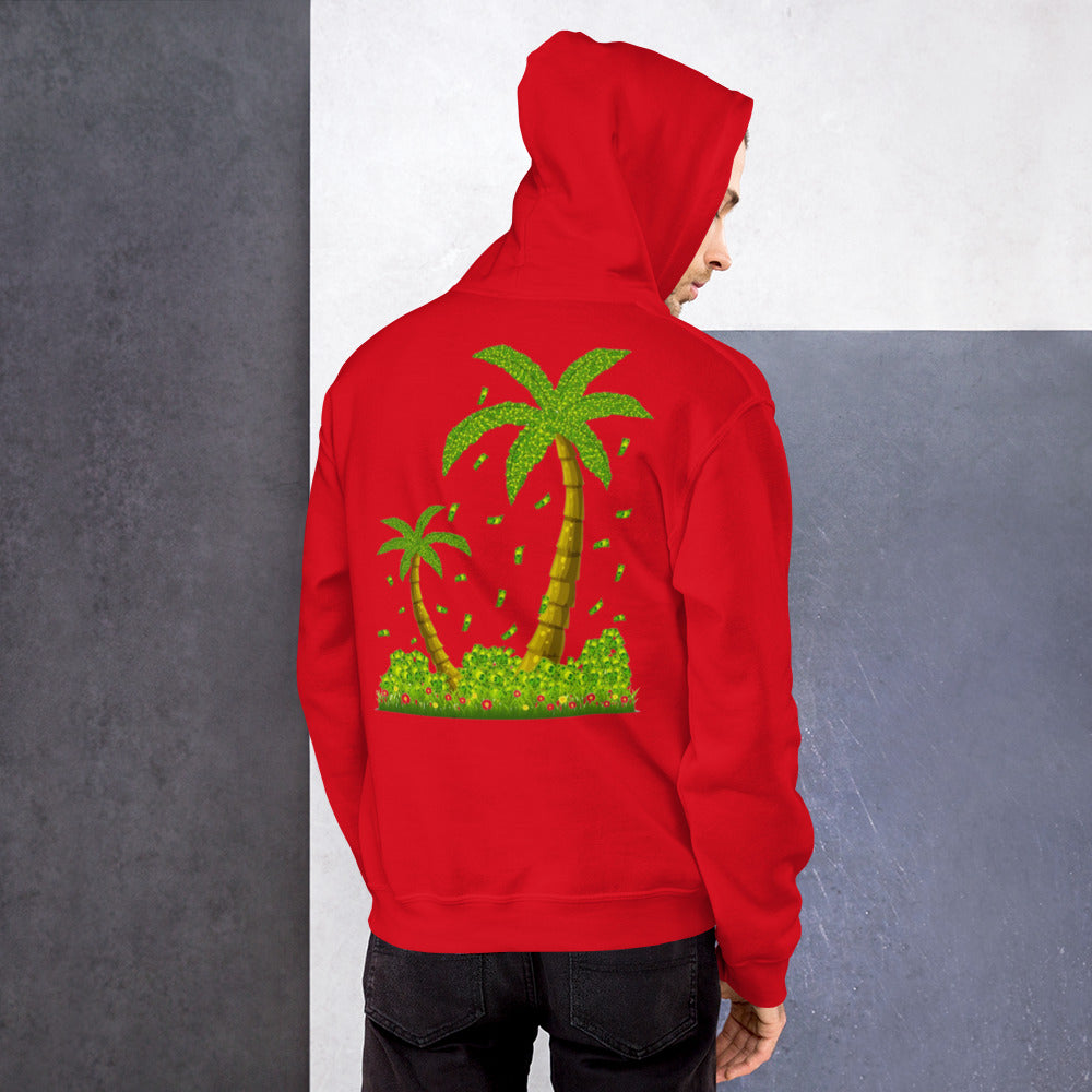 Lucky Money Palm Trees Hoodie for Men