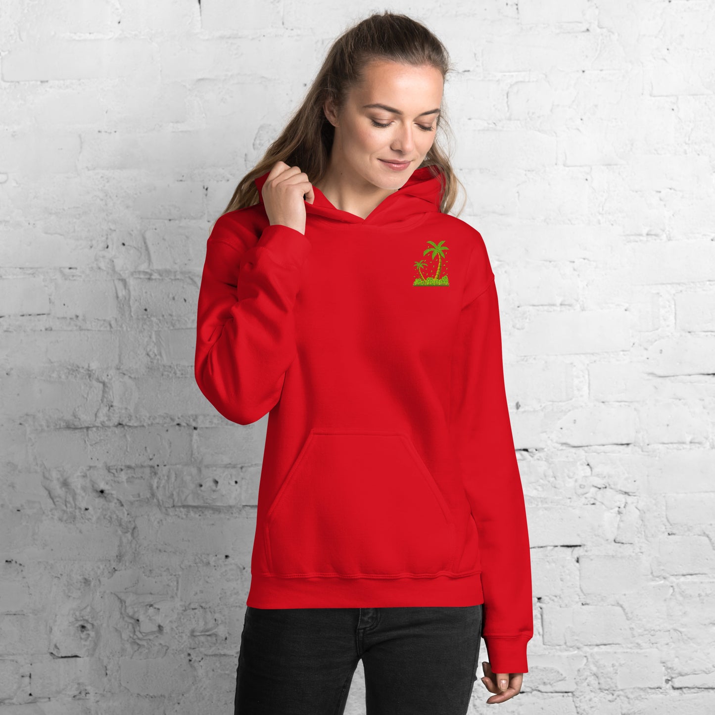 Lucky Money Palm Trees Hoodie for Women