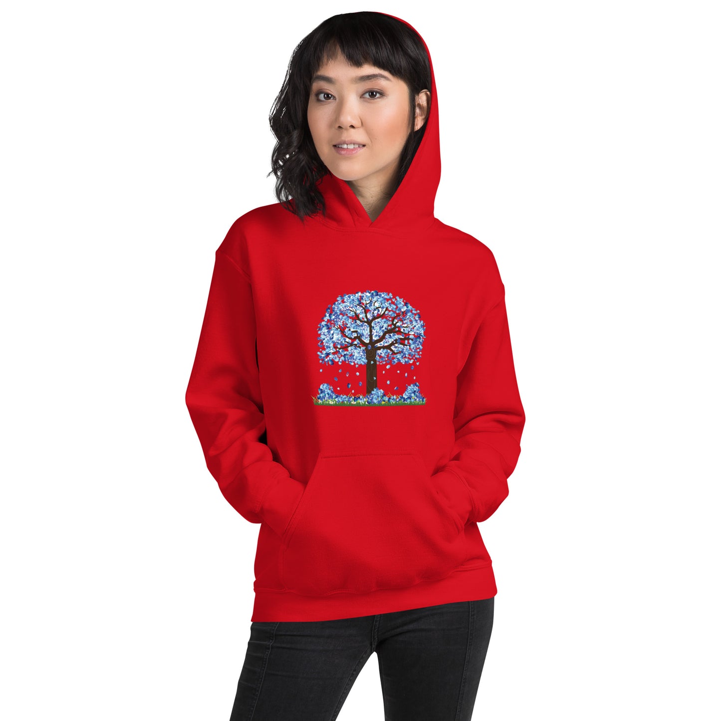 Lucky Diamond Tree Hoodie for Women- Front Print