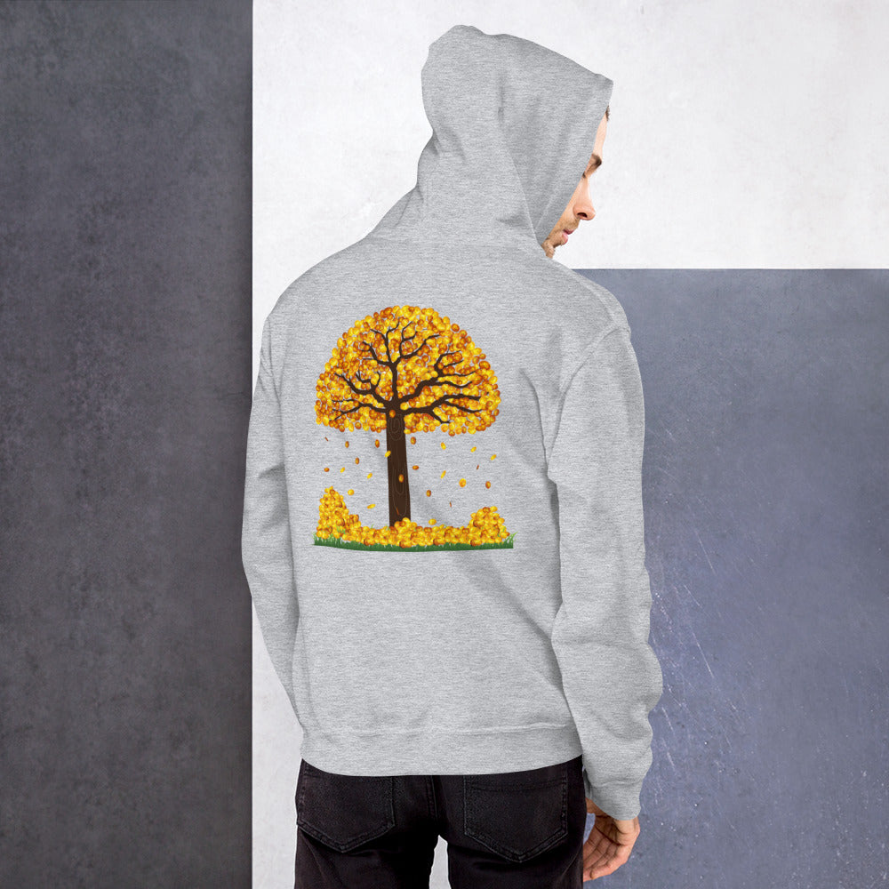 Lucky Gold Coin Tree Hoodie for Men