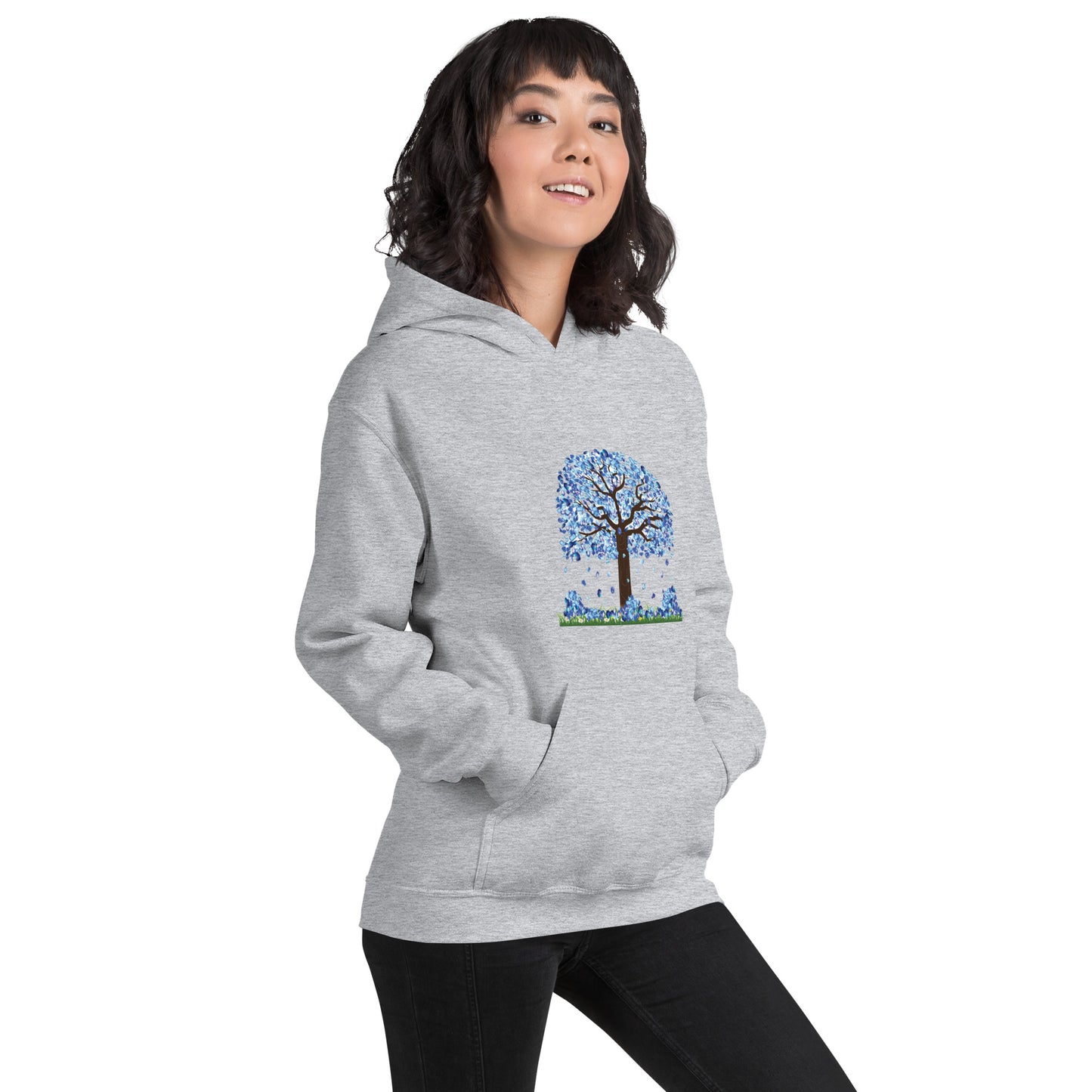 Lucky Diamond Tree Hoodie for Women- Front Print