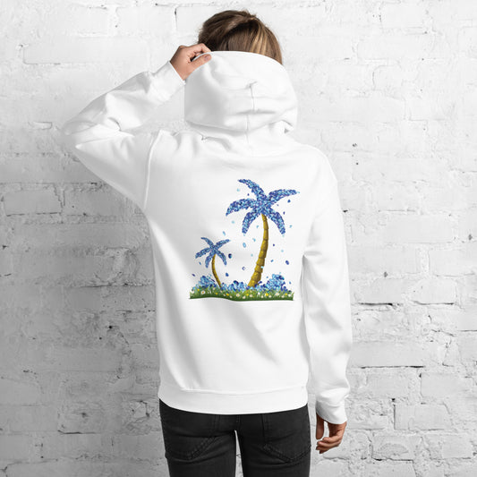 Lucky Diamond Palm Trees Hoodie for Women