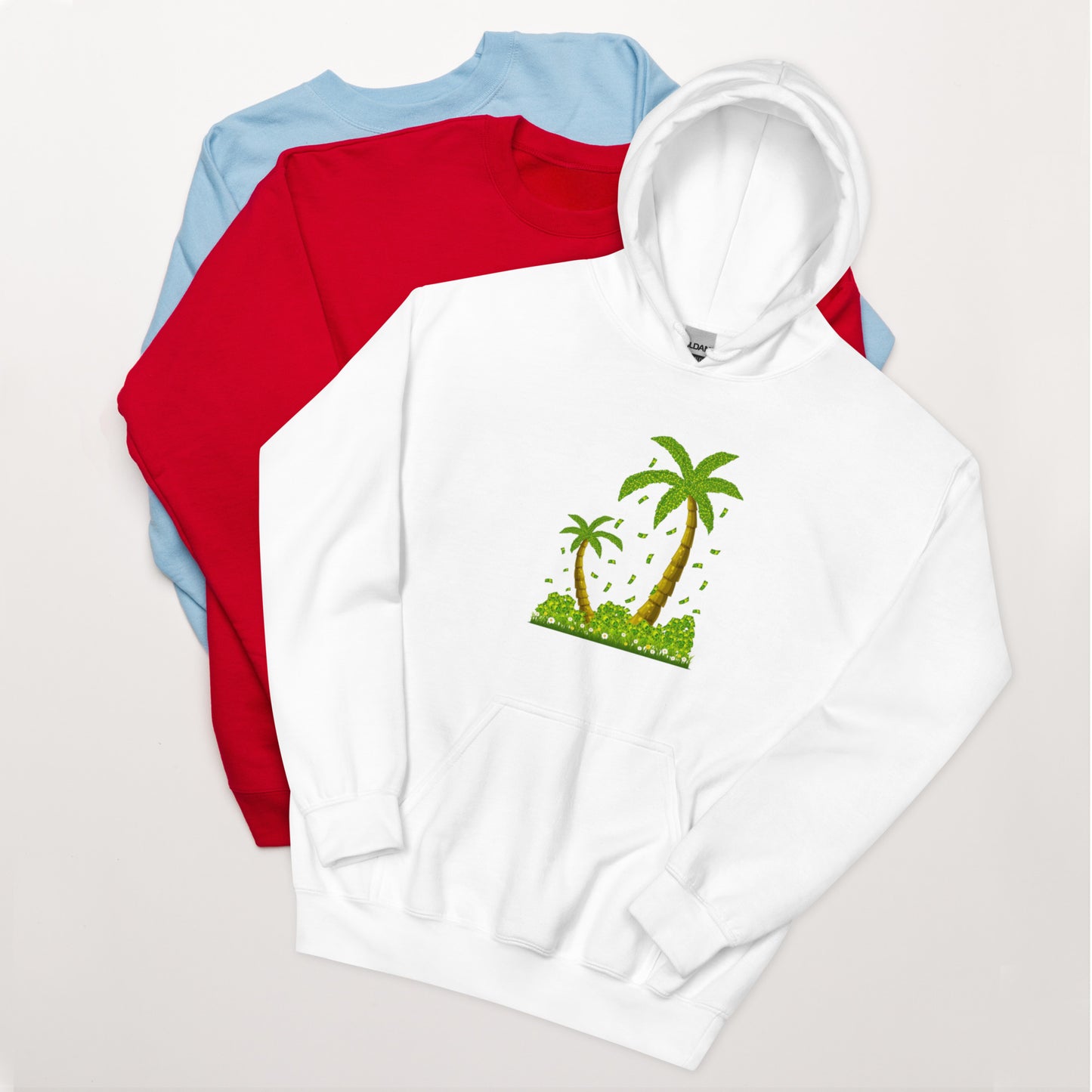 Lucky Money Palm Trees Hoodie