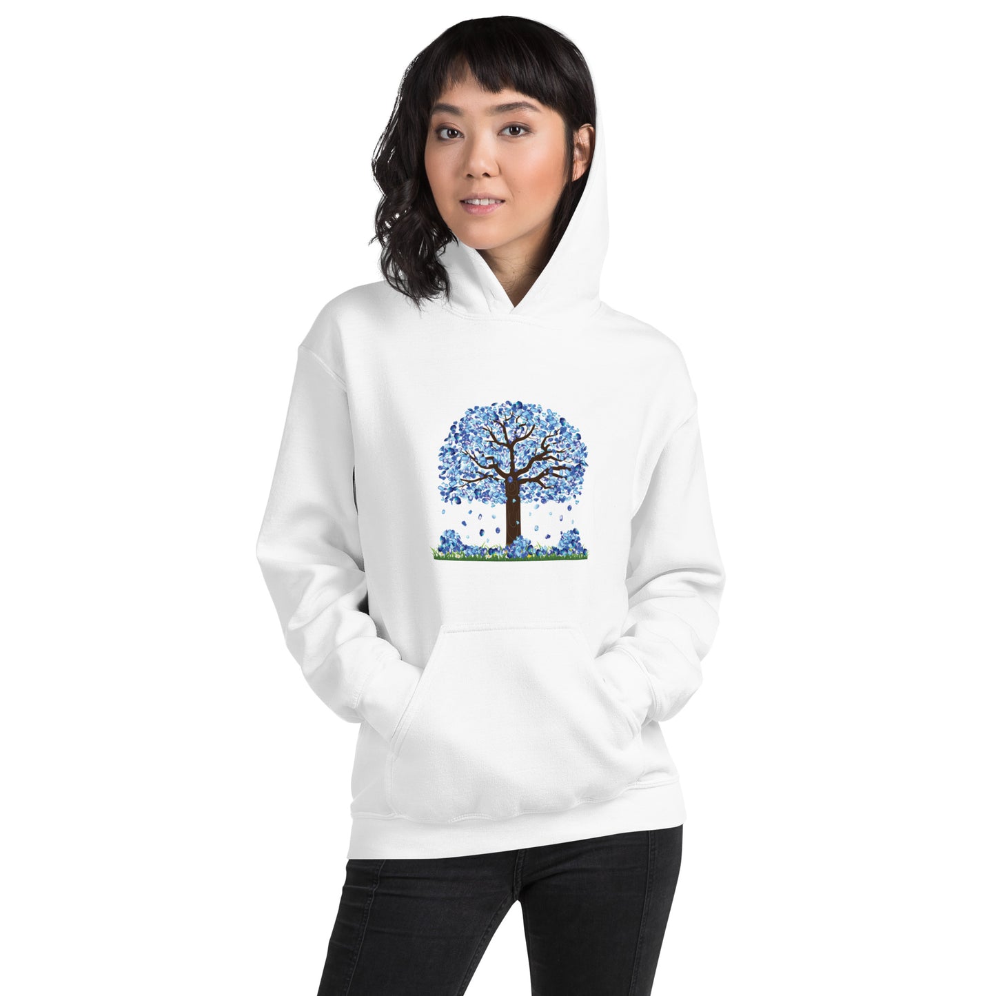 Lucky Diamond Tree Hoodie for Women- Front Print