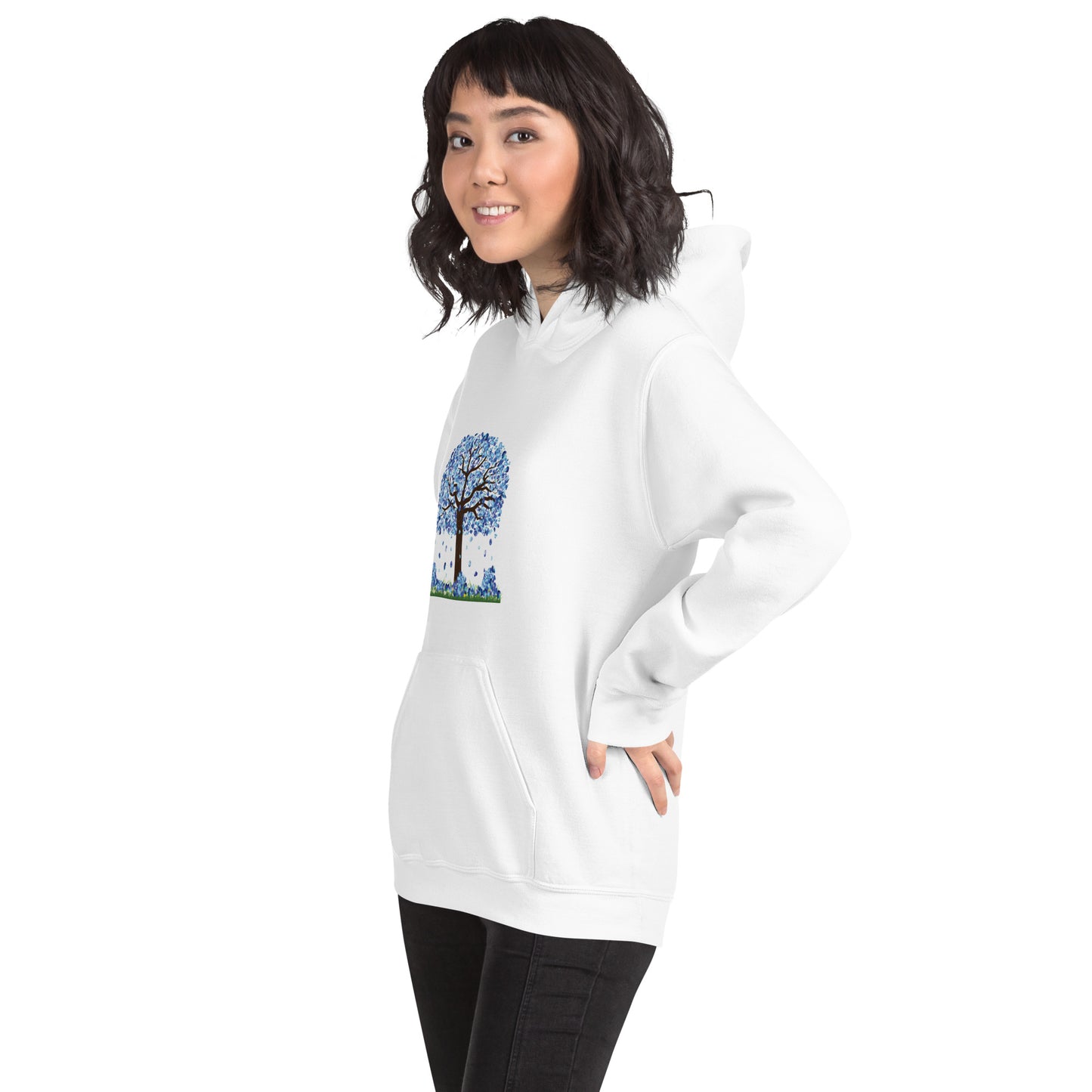 Lucky Diamond Tree Hoodie for Women- Front Print