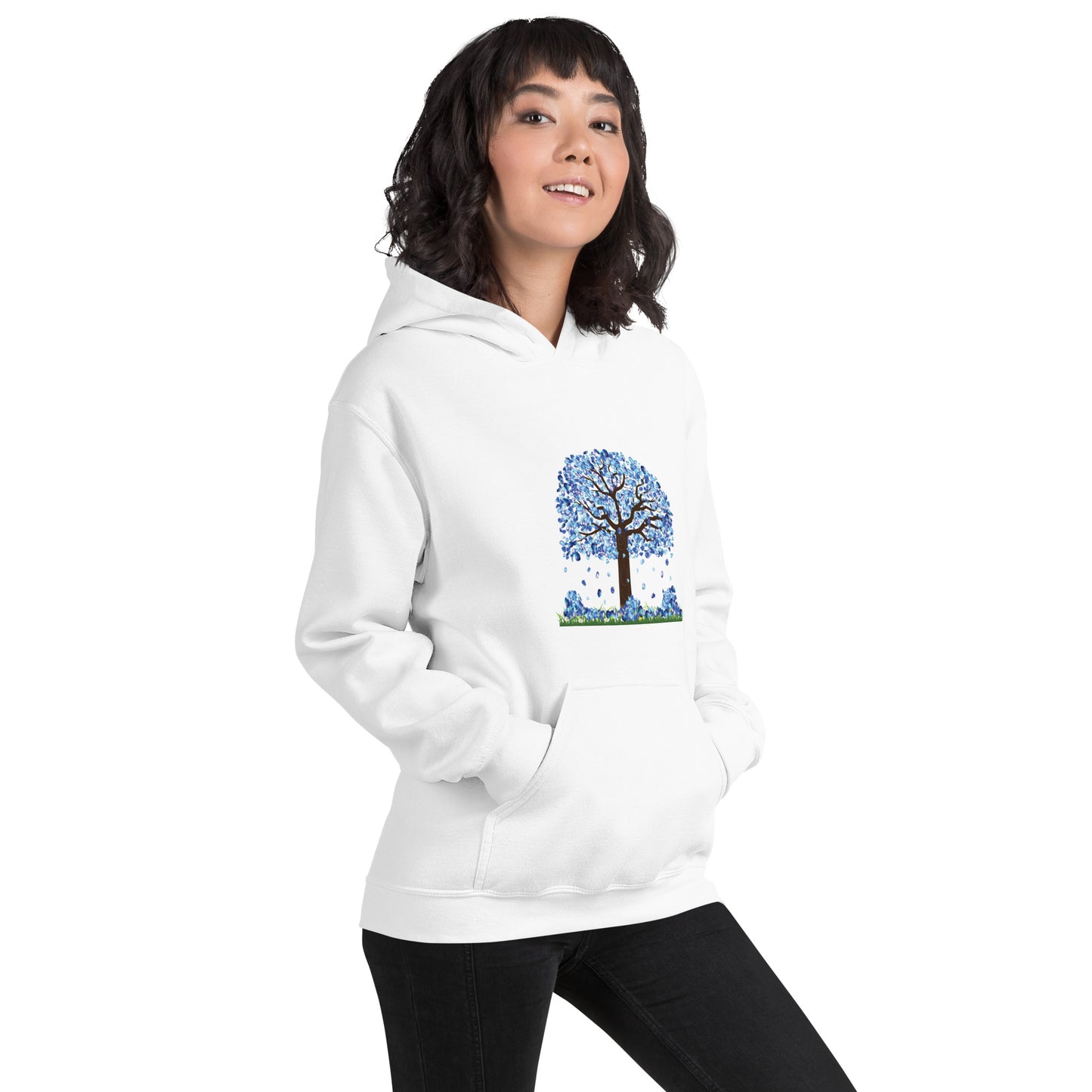 Lucky Diamond Tree Hoodie for Women- Front Print