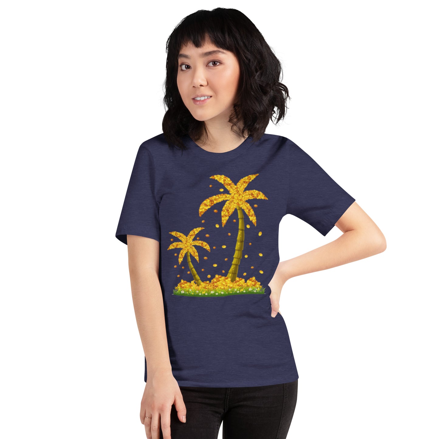 Lucky Gold Coin Palm Tree Shirt