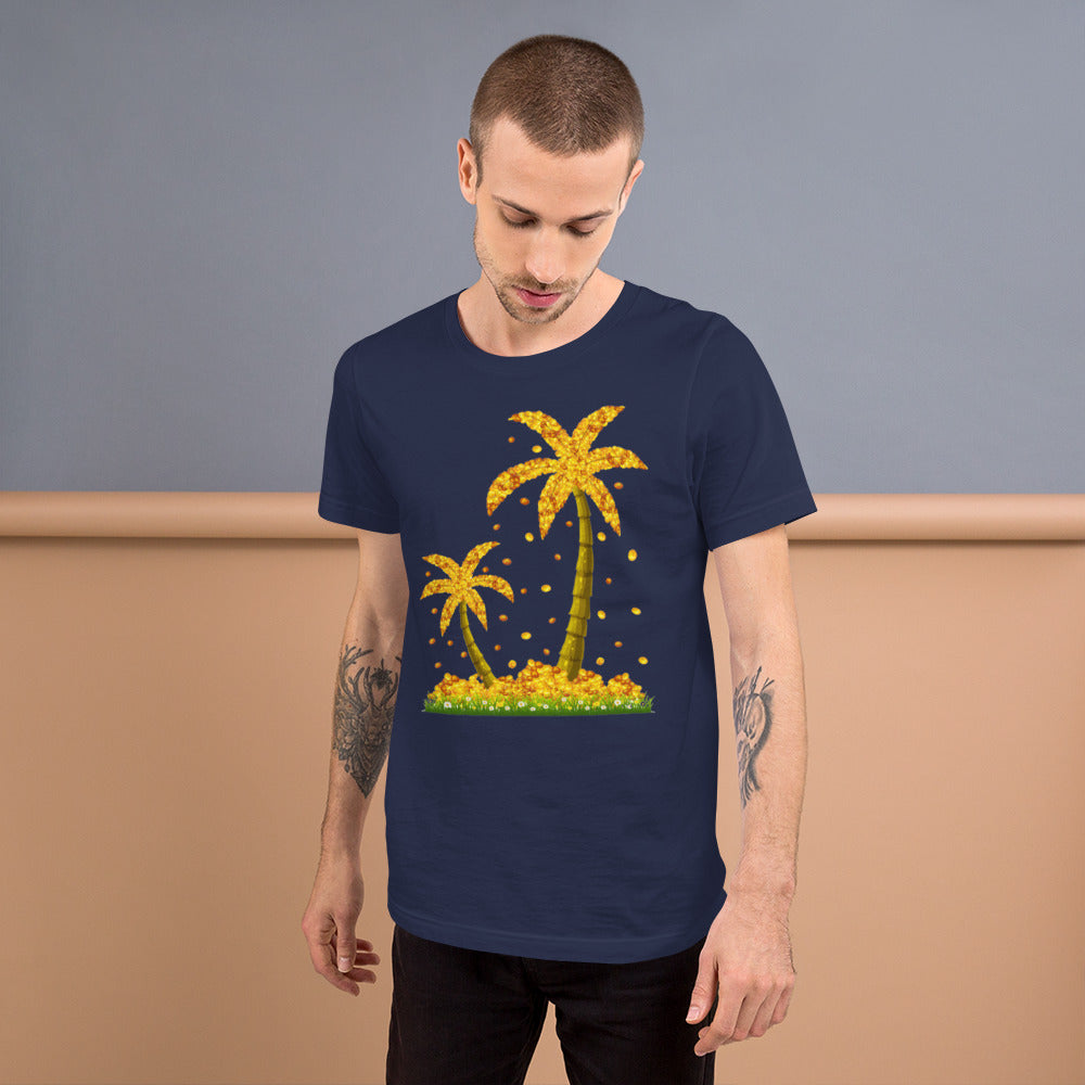 Lucky Gold Coin Palm Trees Shirt