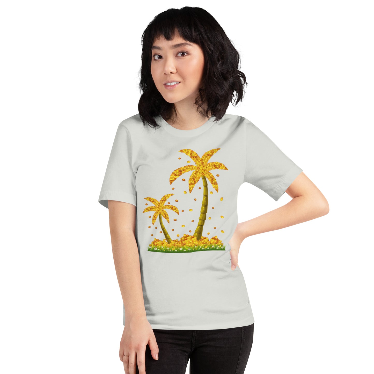 Lucky Gold Coin Palm Tree Shirt