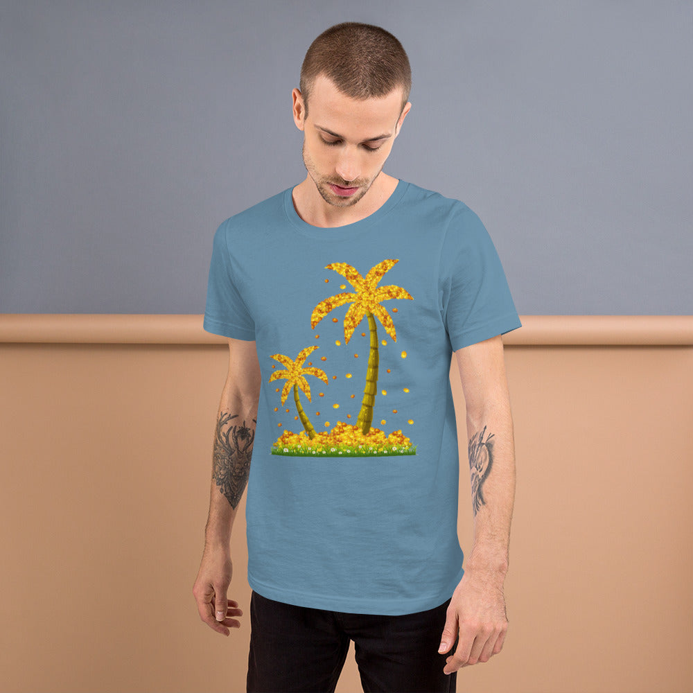 Lucky Gold Coin Palm Trees Shirt