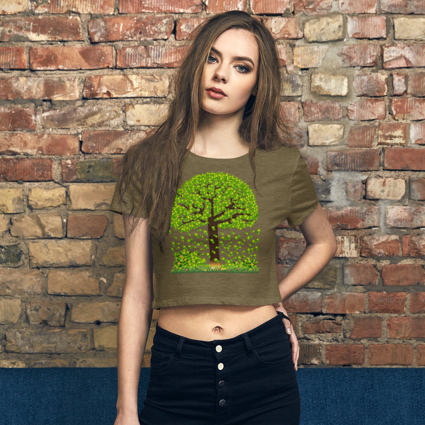 Lucky Money Tree Crop Tee